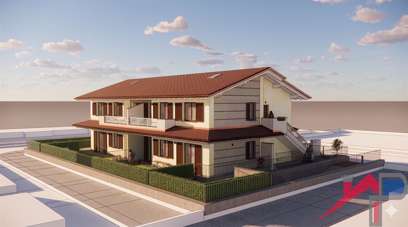 Quadrilocale al primo piano con Balconi e Giardino di Nuova Costruzione - Bonate Sopra